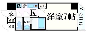 セオリー神戸ラメールの物件間取画像